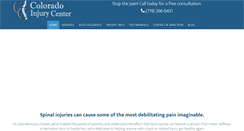 Desktop Screenshot of coloradoinjurycenter.com