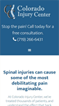 Mobile Screenshot of coloradoinjurycenter.com
